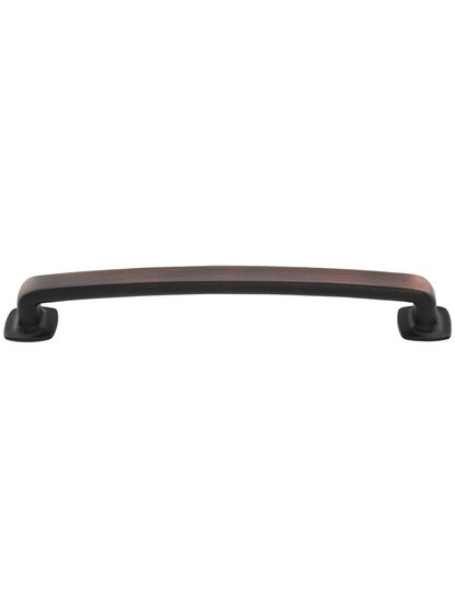 Belcastel Flat-Bottom Cabinet Pull - 6 1/4 inch Center-to-Center in Brushed Oil Rubbed Bronze.